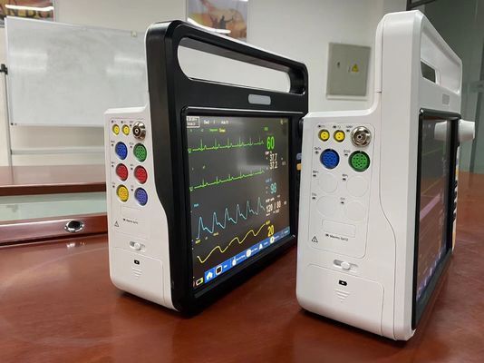 Herzmonitor für Intensivstation, Patientenüberwachung mit 12,1 Zoll Bildschirm.