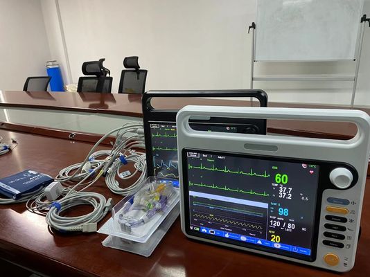 Klinik Krankenhaus tragbare Patientenmonitor Modular 12,1 Zoll mit EKG SPO2