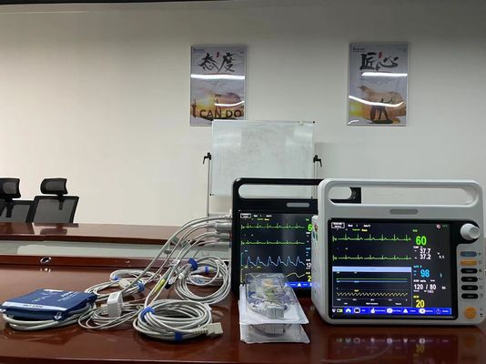 Tragbare digitale Herz-Patient-Monitor-Gerät 2 Temp PR HR für Intensivstation Krankenwagen