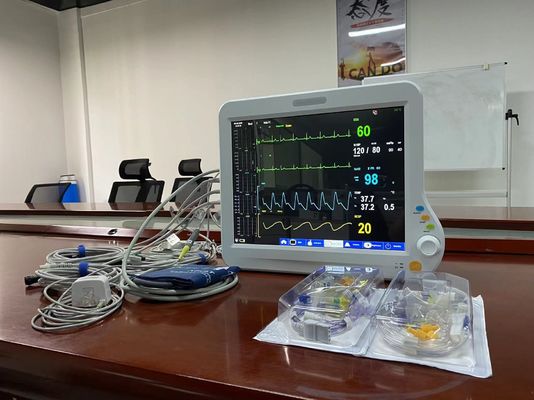 6 Parameter ICU Herzmonitor Portable für die Überwachung von EKG NIBP SPO2