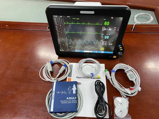 Multiparameter ICU Herzmonitor, Krankenhaus Vitals Machine mit 15 &quot; Display