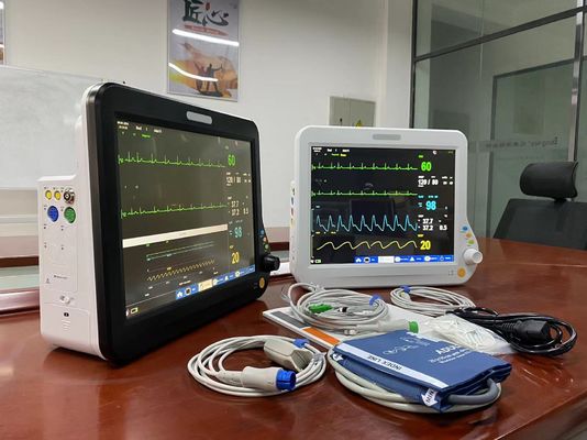ICU Herz-Multi-Parameter-Patienten-Monitor mit 15 Zoll TFT-LCD-Bildschirm
