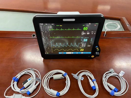 Krankenhaus Notfall-Patient-Monitor-Maschine mit EKG NIBP SPO2