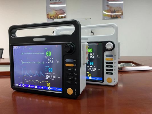 Mehrsprachige Herzüberwachungsmaschine mit EKG NIBP SPO2 2Temp PR HR