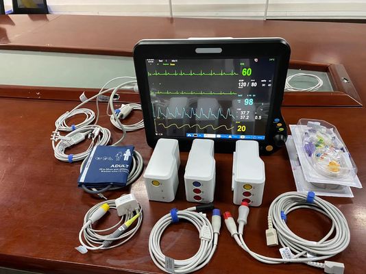 Medizinischer Krankenwagen Vital Signs Monitor Mehrsprachig mit 15-Zoll-Bildschirm