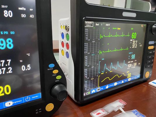Ventilatorloser Veterinär-Multiparameter-Monitor Mehrsprachig mit 12,1 Zoll-Bildschirm