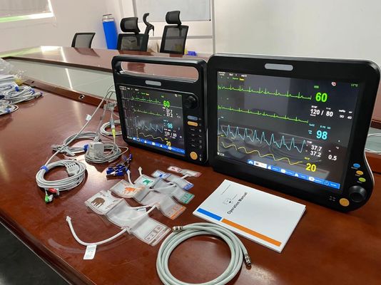 Ventilatorloser Veterinär-Multiparameter-Monitor Mehrsprachig mit 12,1 Zoll-Bildschirm