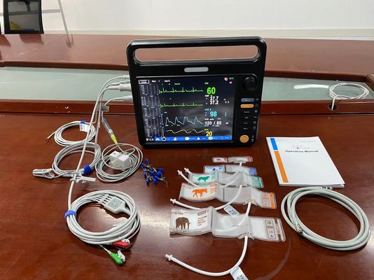 ECG NIBP SPO2 Veterinär-Multiparameter-Monitor für Tierpatienten