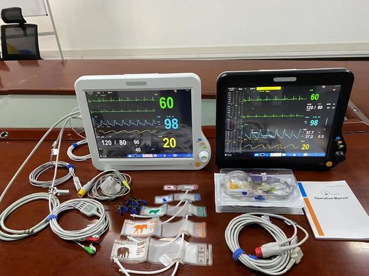 Mehrsprachiger Veterinär-Multiparametermonitor 15 Zoll mit EtCO2 CMS Touch