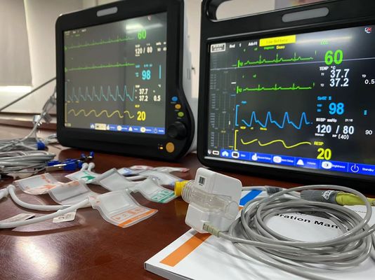 2Temp Resp Veterinär Multiparameter Monitor Mehrsprachig für die chirurgische Diagnose