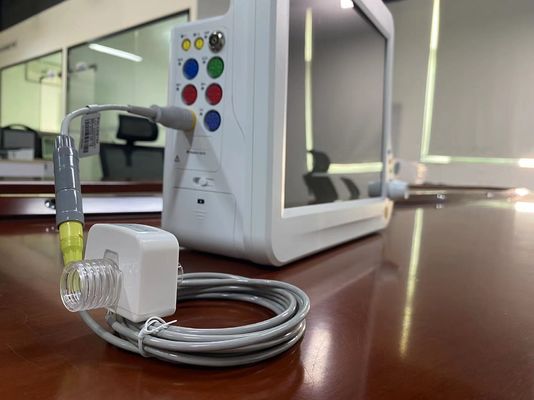 Weißes pädiatrisches Etco2-Sensor für den Herzmonitor der Intensivstation