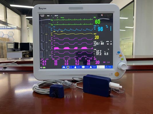 Sidestream CO2 ICU Herzmonitor, Anästhesie-multi Parameter-Patientenmonitor