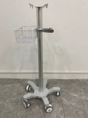 Veterinärluftfahrt-Aluminium Matieral-Patientenmonitor-Laufkatze mit den 3 Zoll-stillen Rädern