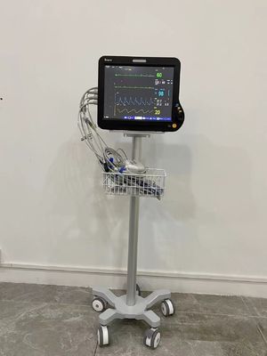 Starkes tragbares Mobile der multi Parameter-medizinischen Monitor-Laufkatze