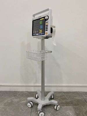 Luftfahrt Aluminium-tragbare medizinische Monitor-Laufkatze Matieral mit den 3 Zoll-stillen Rädern