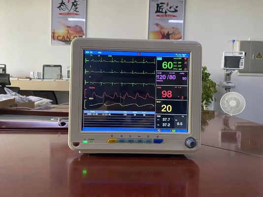 Medizinischer elektronischer TFT-LCD-Vitalparametermonitor mit EKG-SPO2-NIBP- und Temperaturmessung