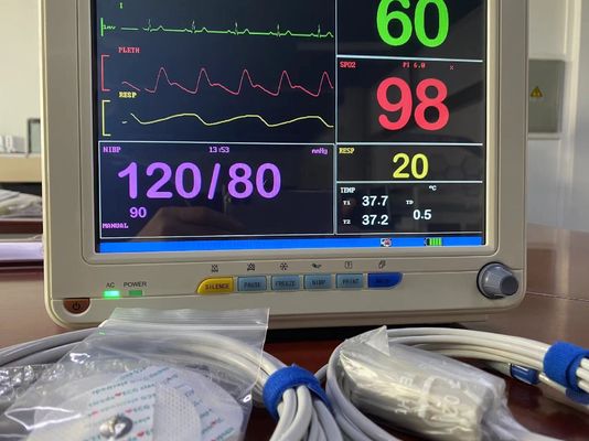 Hochpräziser tragbarer Multiparameter-Patientenmonitor mit 12,1-Zoll-TFT-LCD-Bildschirm