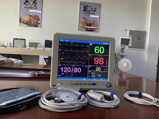 Tragbare medizinische Überwachungsgeräte mit 12,1-Zoll-TFT-LCD-Bildschirm zur Überwachung der Vitalfunktionen