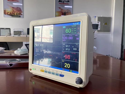 Tragbarer Multiparameter-Patientenmonitor mit EKG-SPO2-NIBP- und Temperaturmessung