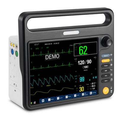 12.1 Zoll tragbare Herz-Patient-Monitore mit HL7-kompatibel, USB-Daten-Ausgabe-Funktionen, Vital-Sings-Überwachung