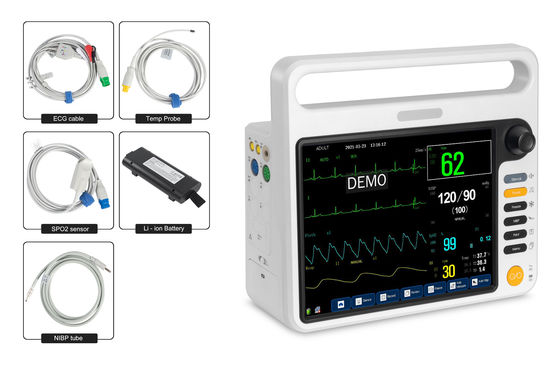 12.1-Zoll-Multiparameter-Herz-Patienten-Monitore mit HL7-kompatibler Funktion, OEM/SKD akzeptiert